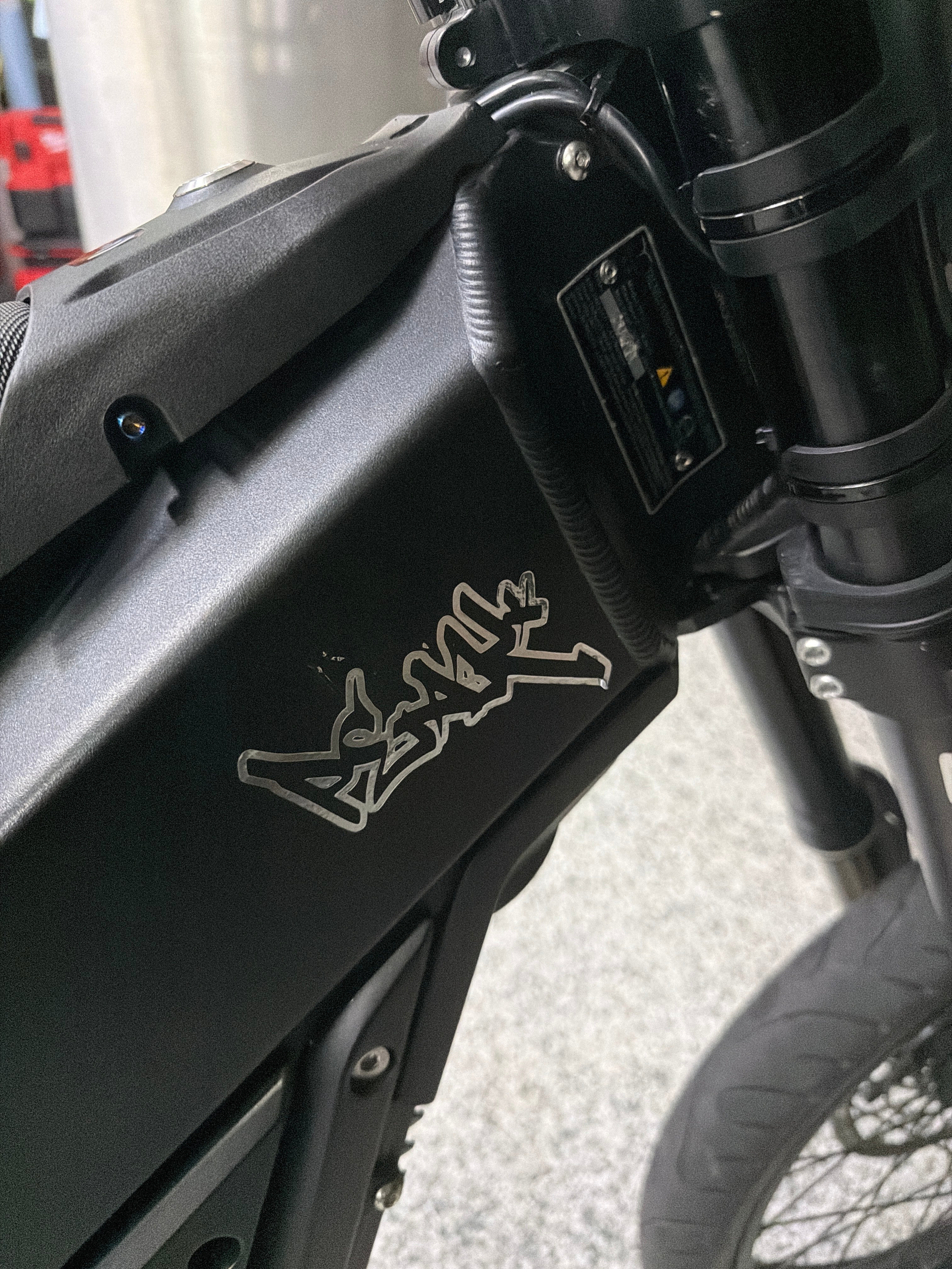 Chrome Peak Sticker