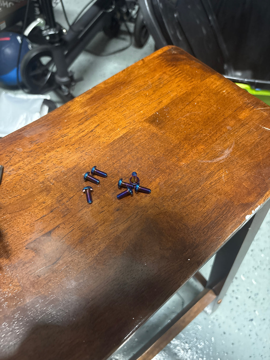 Titanium fork guard bolts